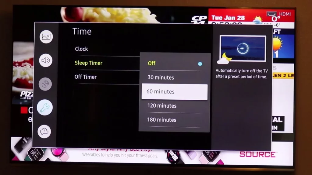 Samsung TV Sleep Timer