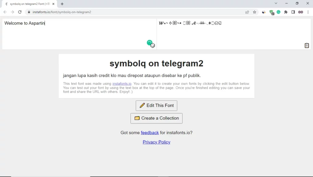 Symbol Telegraph 2