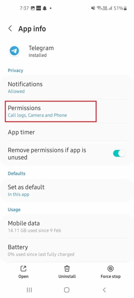 telegram permissions