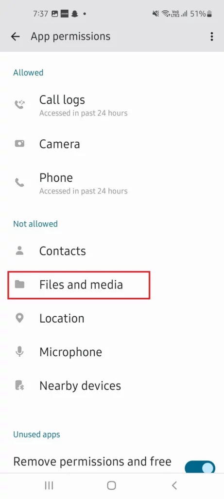Telegram Files Not Showing in File Manager 