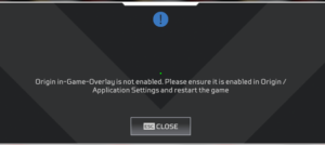 Origin Overlay Disabled Titanfall 2